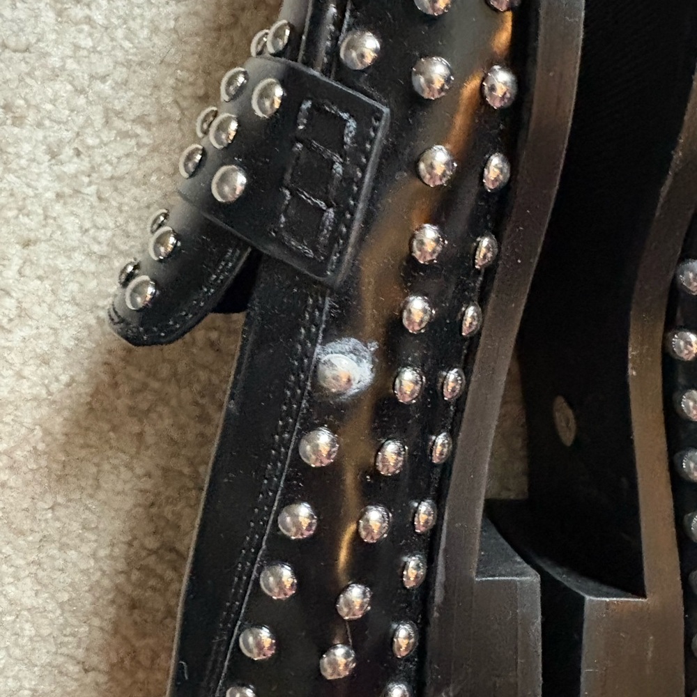 Zara Black Studded Women’s Loafers - Picture 5 of 6